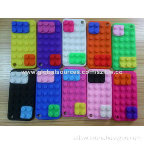 Block Design DIY Silicone Case with Colorful Puzzle Pieces for iPhone 5 & 5S